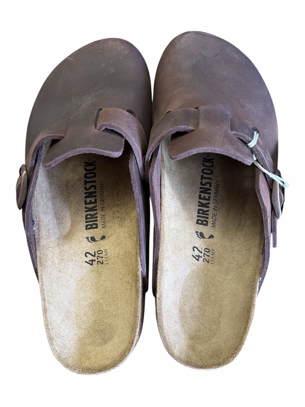 🆕Birkenstock Boston Habana Oiked Leather Suede Clog Insole. size EU42 NWT - Picture 4 of 12